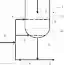 Fig. 01 - Vessel comprising a bottom of decreasing cross section and variable angle of inclination, with lateral injections of liquid to limit fouling