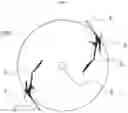 Fig. 08 - Vessel comprising a bottom of decreasing cross section and variable angle of inclination, with lateral injections of liquid to limit fouling
