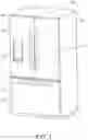 Fig. 02 - Refrigeration appliance with slim ice maker