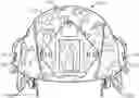Fig. 01 - Helmet cover assembly having at least one mounting device