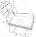 Fig. 01 - Hinged chair with rotatable fold-down back