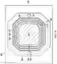 Fig. 12 - Piezoelectric resonator with patterned resonant confiners