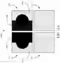 Fig. 14 - Quad color filter array image sensor with aperture simulation and phase detection