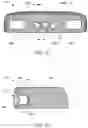 Fig. 02 - Near eye display (NED) device housing shell integrated with molded boss clusters for precision mounting of hardware components
