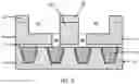 Fig. 06 - Interconnects separated by a dielectric region formed using removable sacrificial plugs