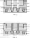 Fig. 09 - Interconnects separated by a dielectric region formed using removable sacrificial plugs