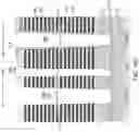 Fig. 43 - Three-dimensional memory device containing eye-shaped contact via structures located in laterally-undulating trenches and method of making the same