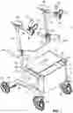 Fig. 02 - Collapsible wheeled walker with stability enhancing bracket apparatus and method
