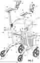 Fig. 03 - Collapsible wheeled walker with stability enhancing bracket apparatus and method
