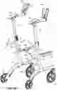 Fig. 10 - Collapsible wheeled walker with stability enhancing bracket apparatus and method