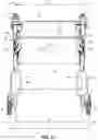 Fig. 13 - Collapsible wheeled walker with stability enhancing bracket apparatus and method