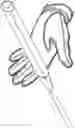 Fig. 01 - Method and System for Improving Golf Putting Accuracy Using a Birdie-Line Golf Glove and Straight-Edged Putter Grip