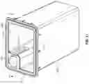 Fig. 10 - Receptacle for minimizing evaporation of a fluid