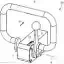Fig. 01 - Control apparatus for soil compacting apparatus, with handlebar and rotational speed lever