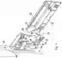 Fig. 03 - Door-locking mechanism having a receptacle set into the door frame for the locking bolt of a device set into the door for controlling the locking bolt into the open position by means of a manually controllable actuating element
