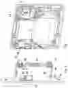 Fig. 05 - Door-locking mechanism having a receptacle set into the door frame for the locking bolt of a device set into the door for controlling the locking bolt into the open position by means of a manually controllable actuating element