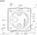 Fig. 06 - Piezoelectric pump housing and terminal arrangement