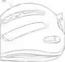 Fig. 01 - Impact attenuating helmet with inner and outer liner and securing attachment