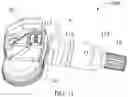 Fig. 11 - Tire pressure sensor with elastic telescopic valve assembly