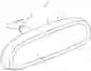 Fig. 01 - Interior rearview mirror with GDO module