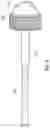 Fig. 08 - Wall hook and anchor nail fastening system