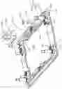 Fig. 06 - Restricting pole equipped with captive ring to commonly restrain torsioned wire located at corner of stiffener