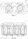 Fig. 12 - Methods of incorporating leaker-devices into capacitor configurations to reduce cell disturb, and capacitor configurations incorporating leaker-devices