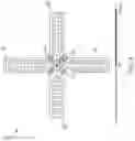 Fig. 15 - Low cost high performance multiband cellular antenna with cloaked monolithic metal dipole