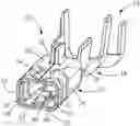 Fig. 01 - Electrical terminal with resilient contact arm with low insertion force and high normal force