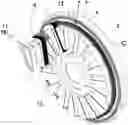 Fig. 01 - Stator for an electromagnetic motor or generator with individual windings support snap-fitted to an associated tooth