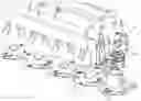Fig. 01 - Mowing machine comprising a cutterbar with a pivotable lateral section