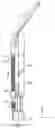 Fig. 08 - Positioning assembly for control whip of dental delivery unit