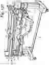Fig. 131 - Patient positioning support apparatus with virtual pivot-shift pelvic pads, upper body stabilization and fail-safe table attachment mechanism