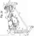 Fig. 32 - Patient positioning support apparatus with virtual pivot-shift pelvic pads, upper body stabilization and fail-safe table attachment mechanism