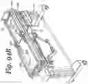 Fig. 97 - Patient positioning support apparatus with virtual pivot-shift pelvic pads, upper body stabilization and fail-safe table attachment mechanism
