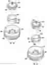 Fig. 29 - Dispensing pump with polymer spring, base venting and flow baffle