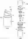 Fig. 41 - Dispensing pump with polymer spring, base venting and flow baffle