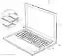 Fig. 01 - Illuminated device enclosure with dynamic trackpad comprising translucent layers with light emitting elements