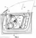 Fig. 09 - Pivoting cursor for frameless glass in a vehicle