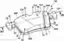 Fig. 01 - Brake pad for a disk brake assembly, comprising a suction groove in a front region and a chamfered front region