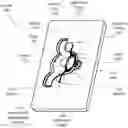 Fig. 01 - Attachable folding handle for holding mobile devices with users fingers