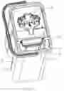 Fig. 31 - Mop bucket for cleaning and squeezing a flat mop