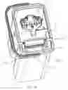 Fig. 34 - Mop bucket for cleaning and squeezing a flat mop