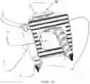 Fig. 03 - Bi-directional fixating/locking transvertebral body screw/intervertebral cage stand-alone constructs having a central screw locking lever, and pliers and devices for spinal fusion