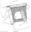 Fig. 08 - Bi-directional fixating/locking transvertebral body screw/intervertebral cage stand-alone constructs having a central screw locking lever, and pliers and devices for spinal fusion