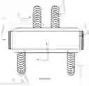 Fig. 12 - Bi-directional fixating/locking transvertebral body screw/intervertebral cage stand-alone constructs having a central screw locking lever, and pliers and devices for spinal fusion
