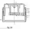 Fig. 12 - Drive train for dial of a torsion-spring assisted wind-up injection device