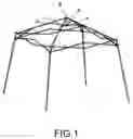 Fig. 02 - Button-type central locking device for folding tent