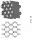 Fig. 20 - Wideband dual-polarized electrically coupled and connected radiators on a triangular lattice