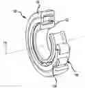 Fig. 01 - Cylindrical roller bearing containing a crowned inner ring shoulder